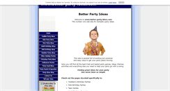 Desktop Screenshot of better-party-ideas.com